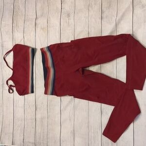 Marine layer the weekend sport leggings and sports bra set size small